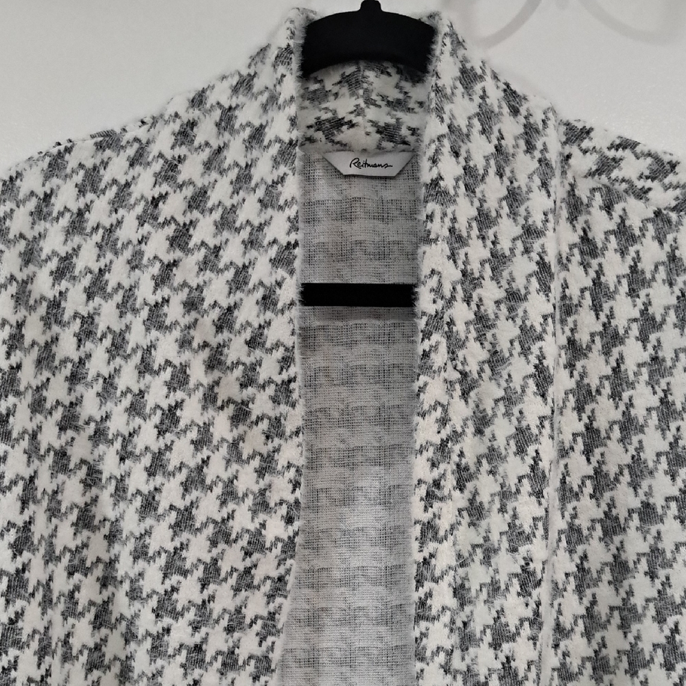 Reitmans Black and White Houndstooth Jacket